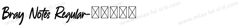 Bray Notes Regular字体转换